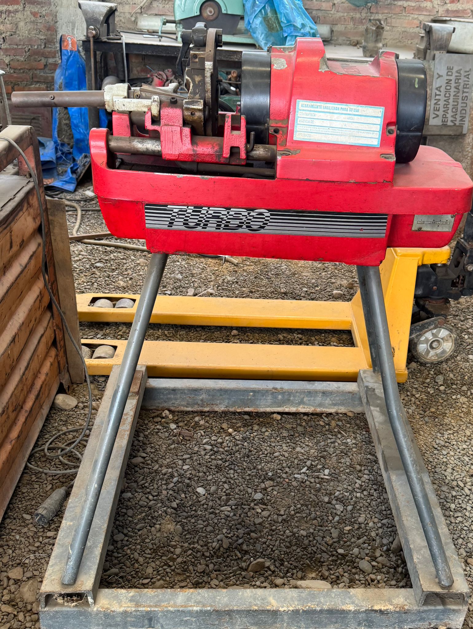 Máquina Tarrajeadora de Roscas Eléctrica TURBO (Rosca Tubos)